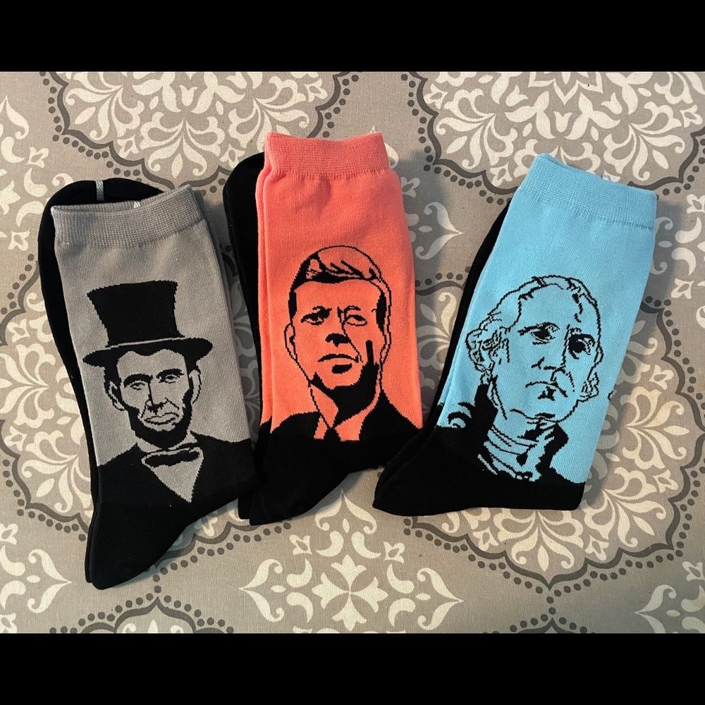 NWOT. Quirky President socks